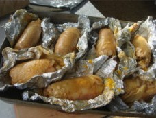 芝士南瓜鸡腿卷