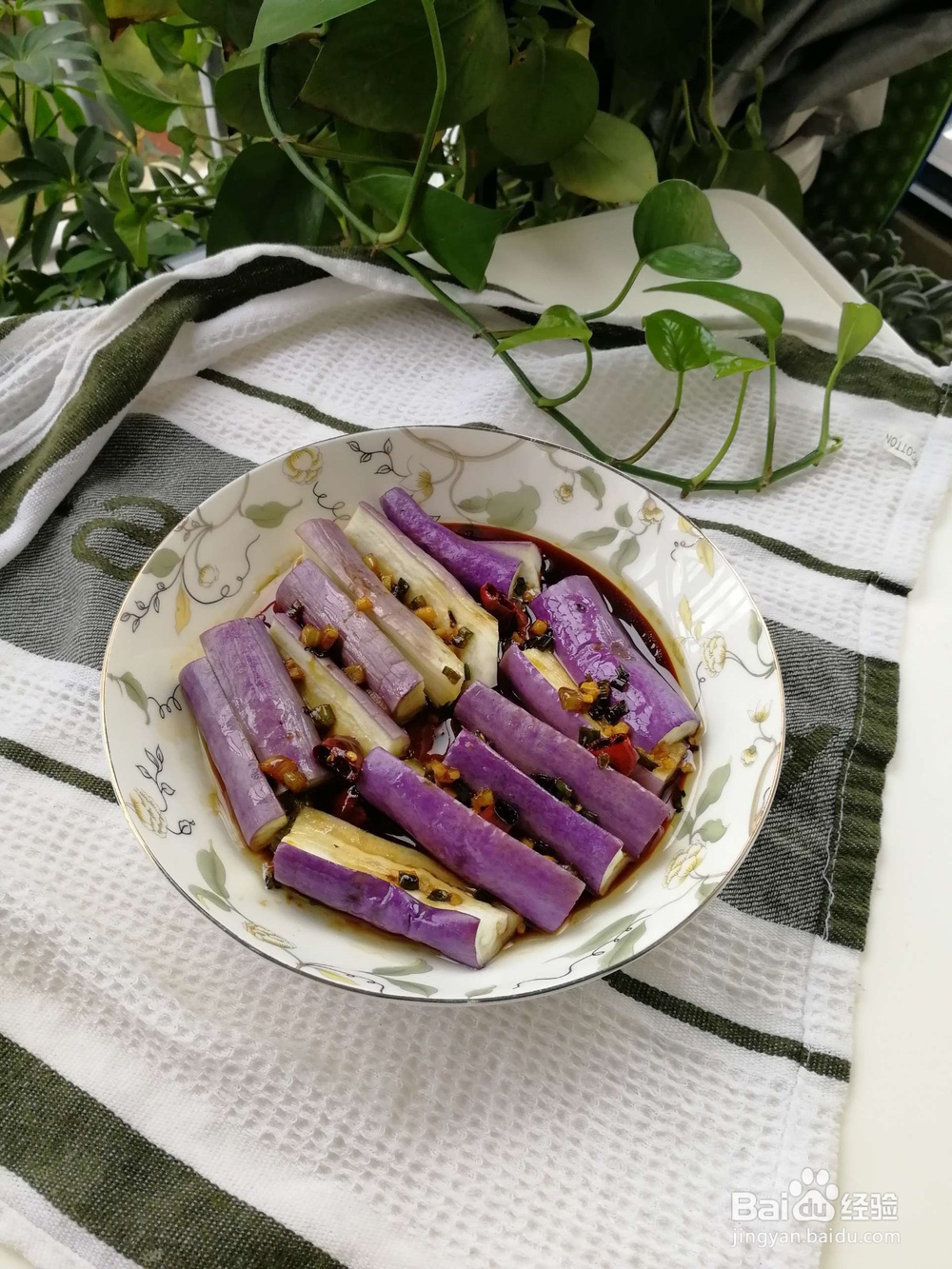 油淋茄子的的制作方法