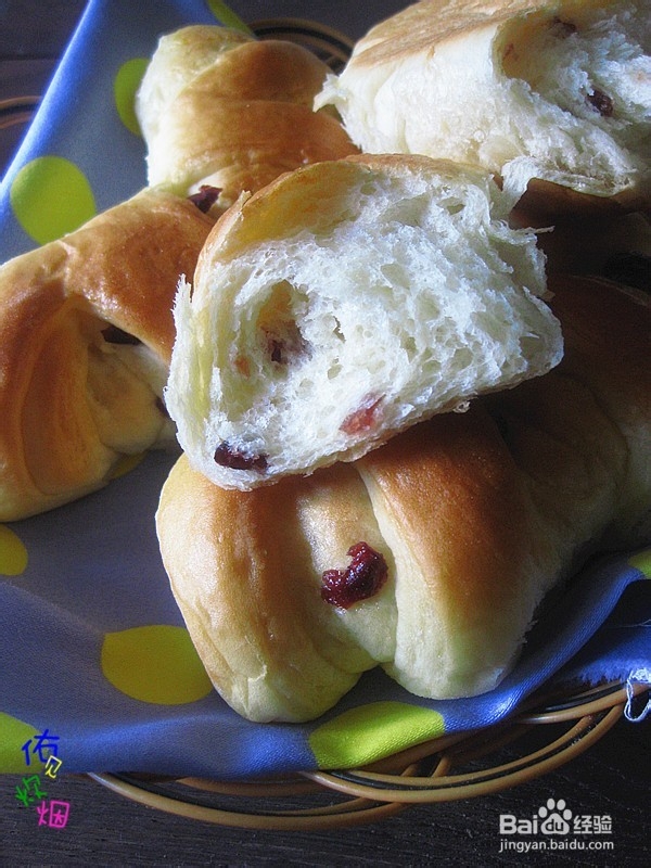 柔软的中种蔓越莓餐包怎么做？