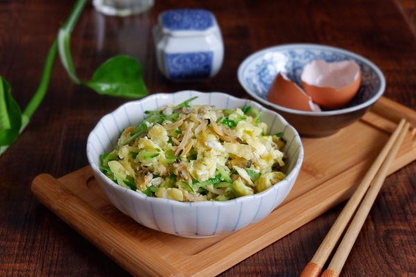 蛤蜊肉青瓜炒蛋