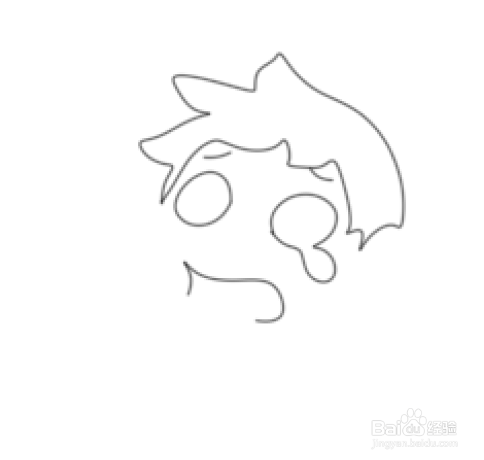 简笔画--Q版被扯耳朵的孩子画法