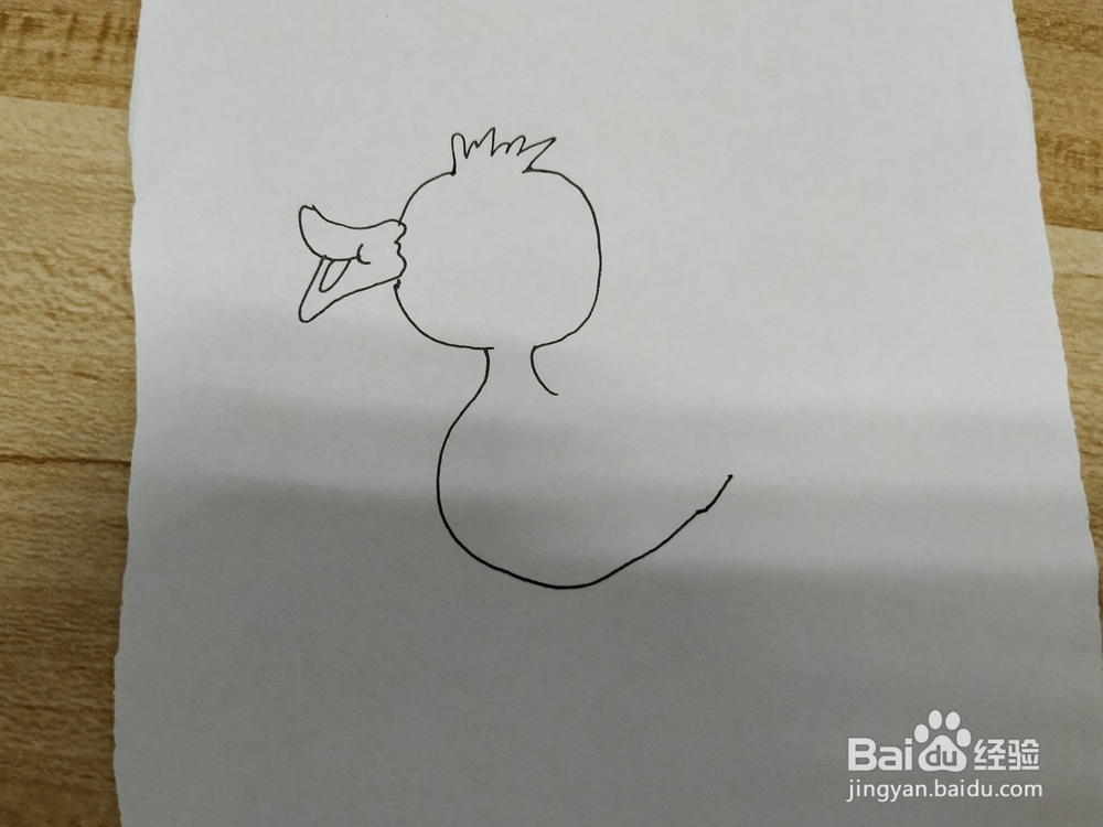 小鸭子简笔画怎么画？