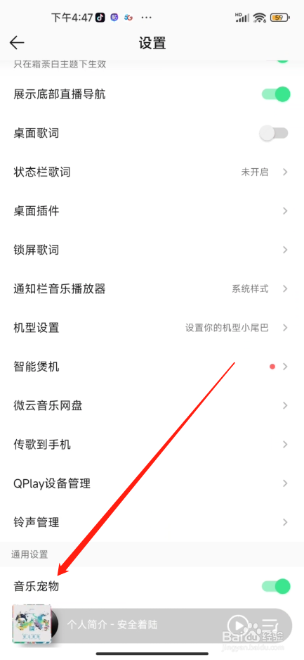 手机QQ音乐怎么开启音乐宠物
