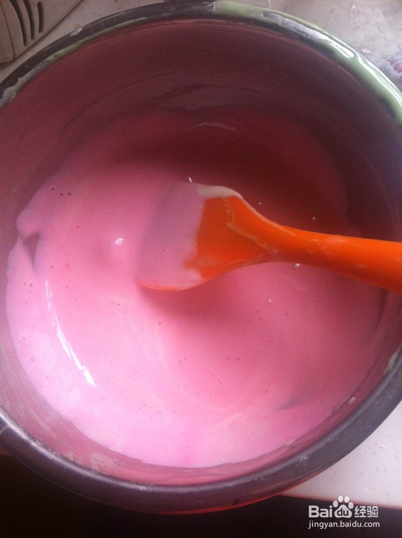 三色长崎蛋糕的做法