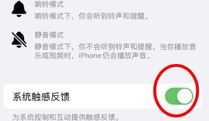 iPhone14如何设置系统触感的反馈声音