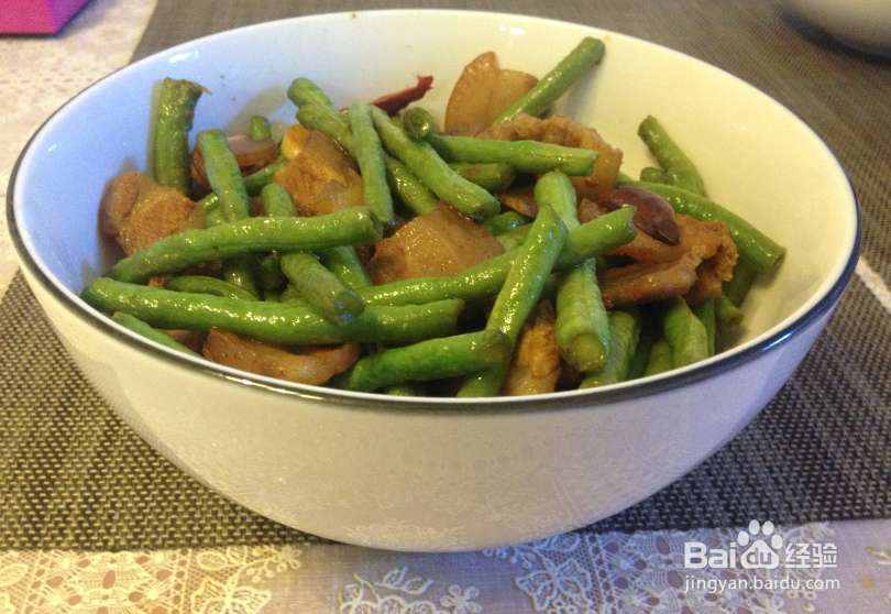 豆角炒肉片的家常做法