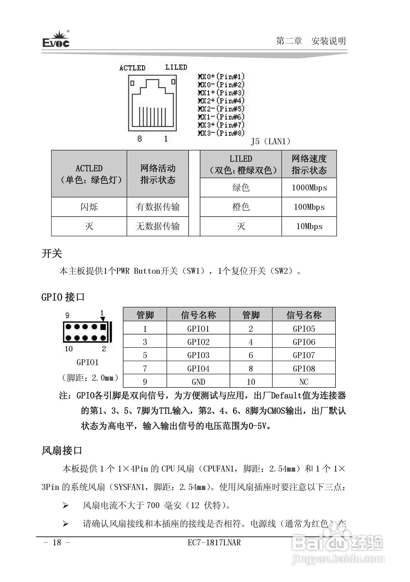 研祥Mini-ITX主板EC7-1817LNAR说明书:[3]