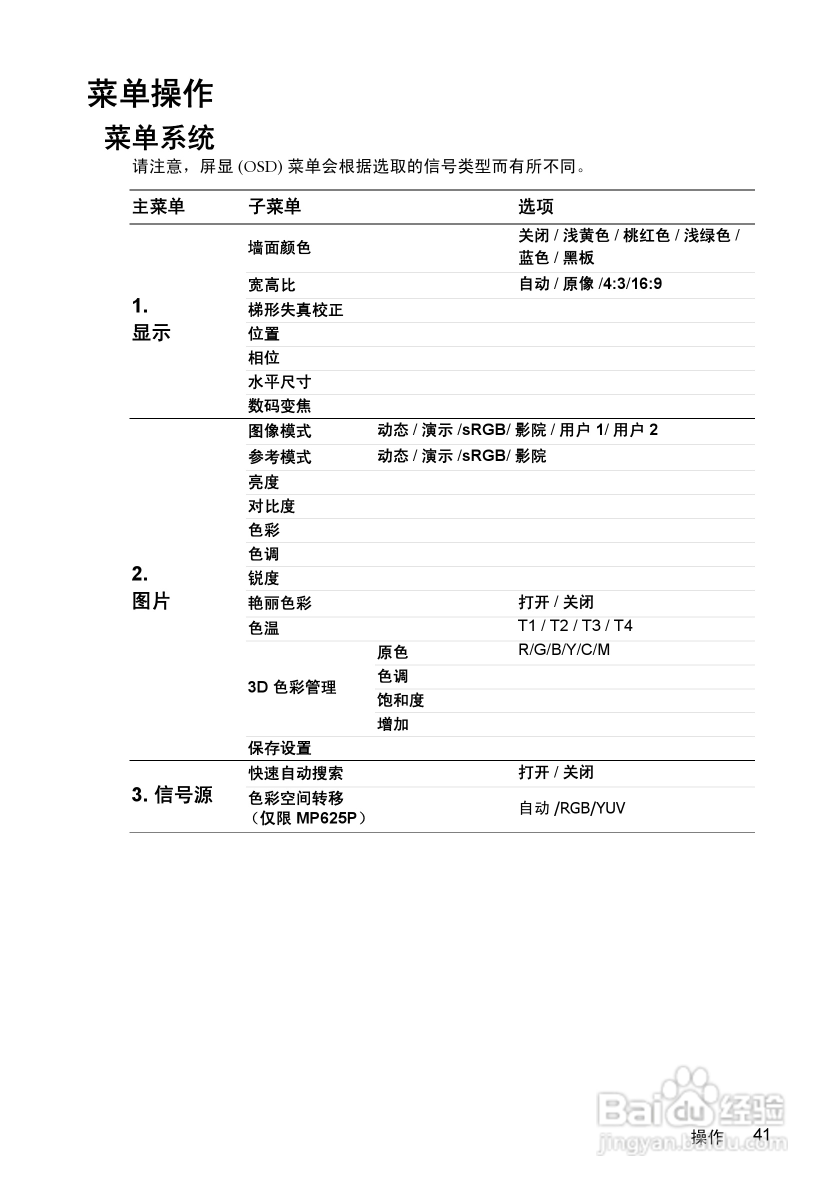 明基MP615P投影仪使用说明书:[5]