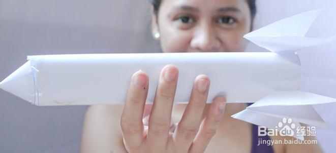 怎样用白纸做一个火箭