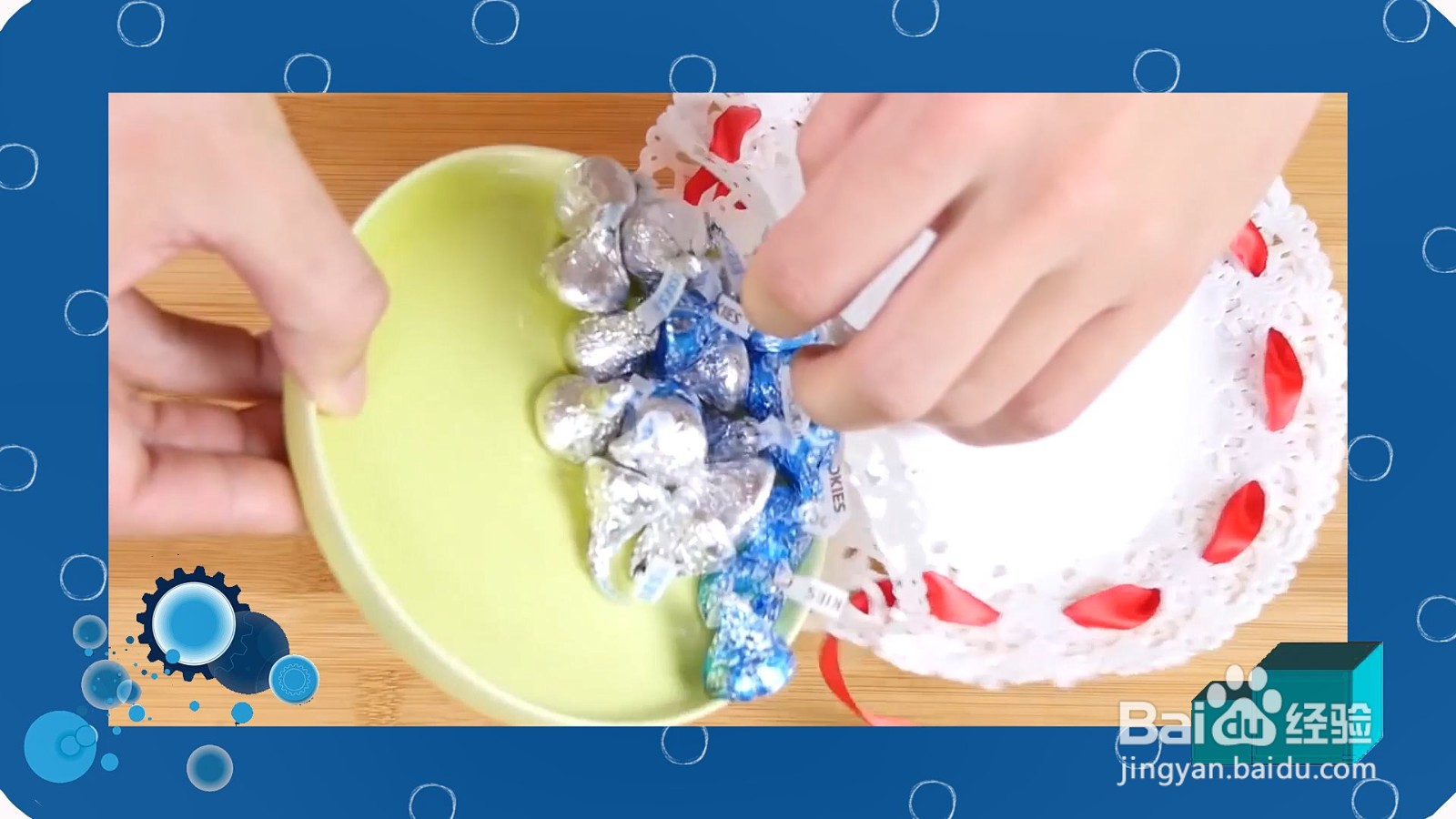 怎么用一次性盘子DIY糖果包