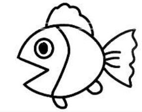 怎样绘制简笔画——金鱼