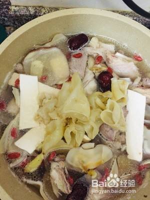 花胶螺头煲老鸡的做法 百度经验