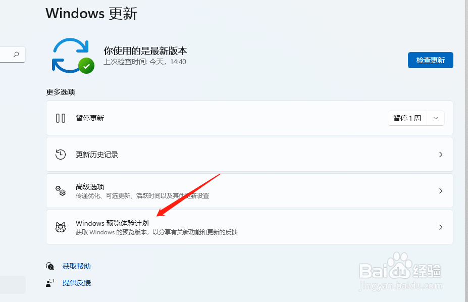 Windows11如何进入预览体验计划