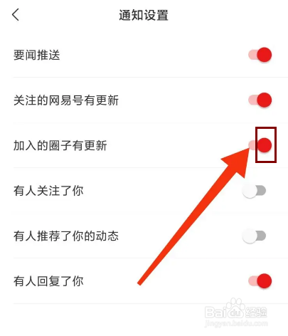 网易新闻怎么开启加入的圈子有更新提醒？