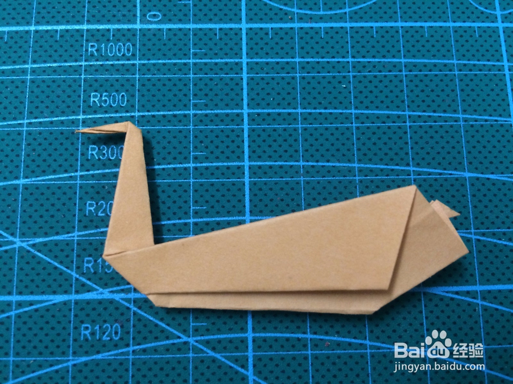 鸭子纸张怎么折（3）