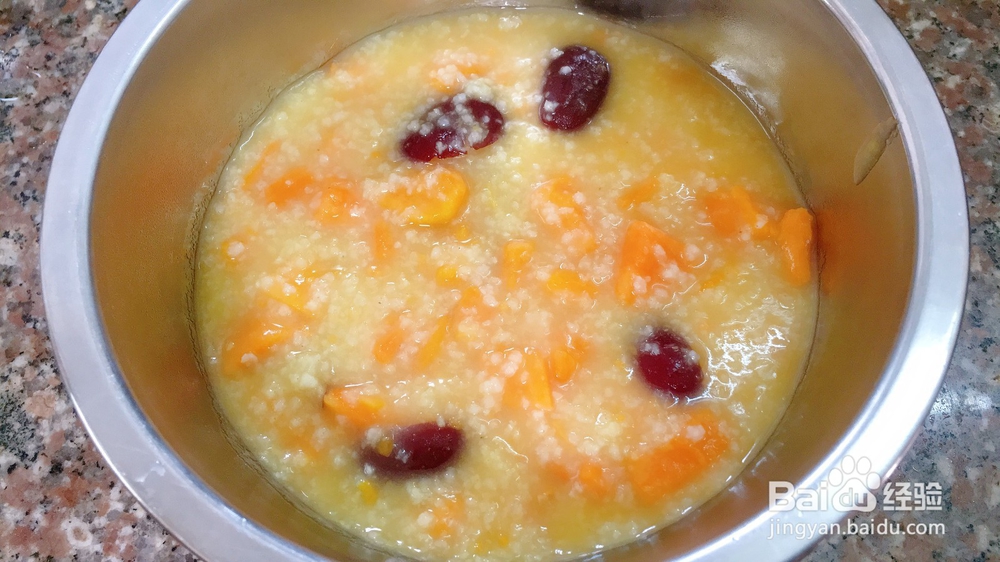 红薯小米粥的做法，清甜味香