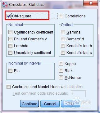 SPSS实例：[27]四个表卡方检验