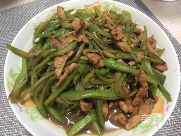 家常扁豆炒肉丝