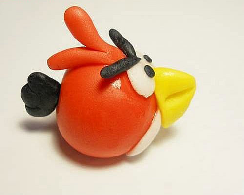 怎样用橡皮泥捏一只疯狂的小鸟