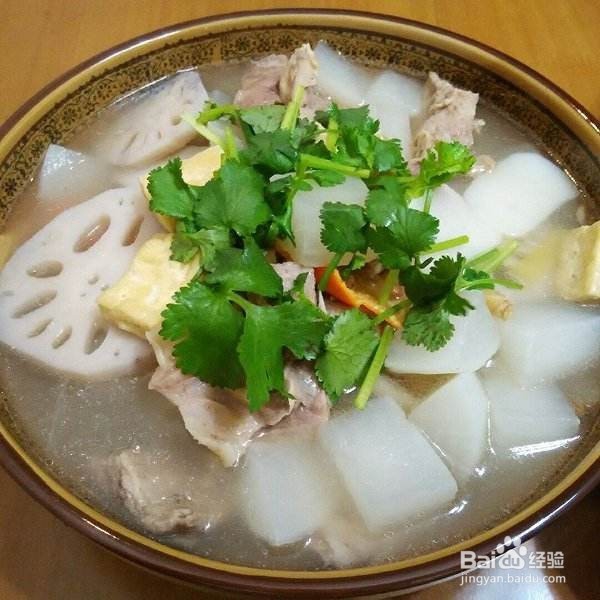 萝卜炖羊肉汤的制作方法