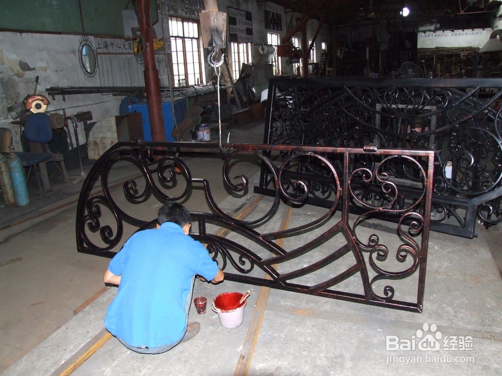 别墅花园铁艺大门定制