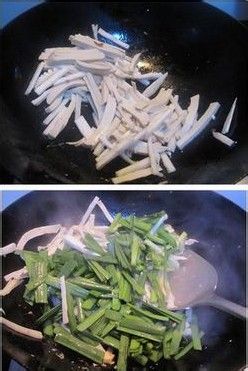 春笋韭菜肉丝小炒