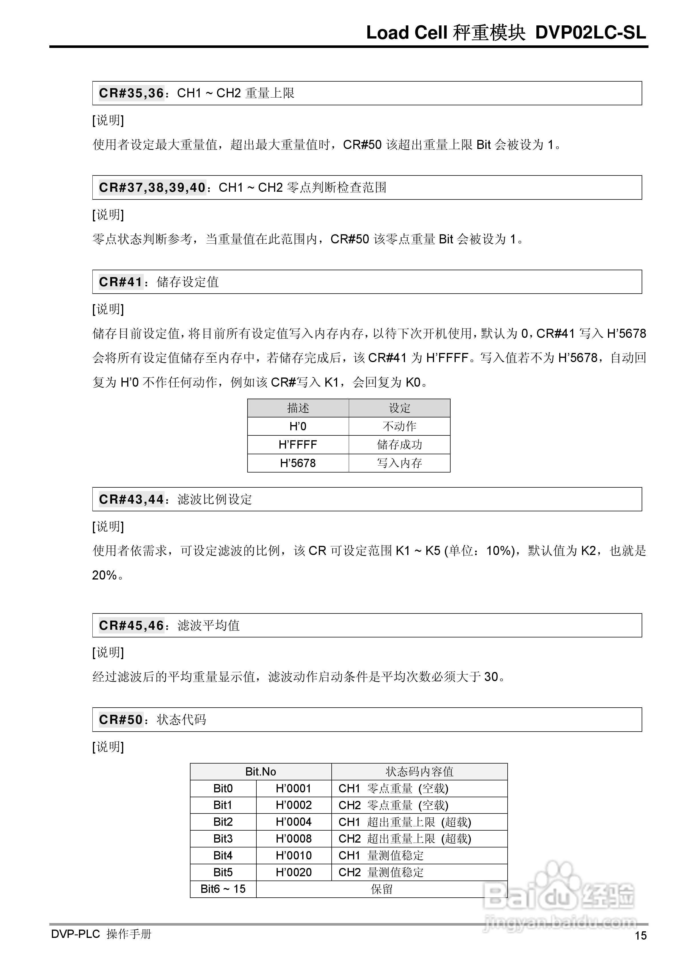 台达DVP02LC-SL Load Cell秤重模組操作手冊:[2]