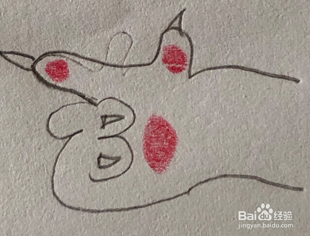 简笔画～发射爱心