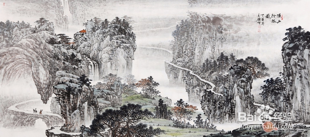 分享:林德坤写意山水画精选,值得收藏的字画