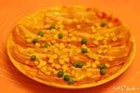 香浓玉米培根披萨