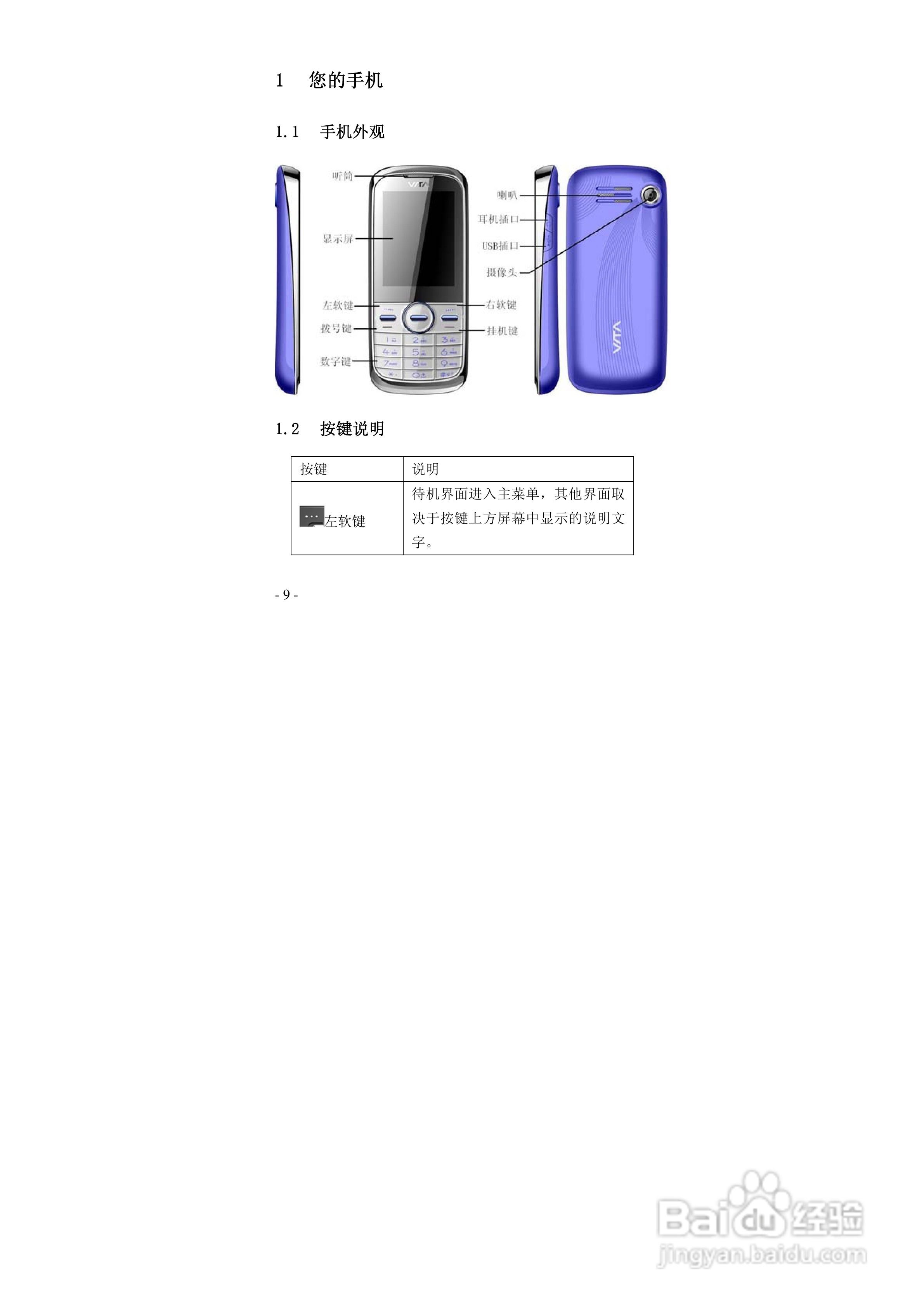 华唐VT-T701手机使用说明书:[1]