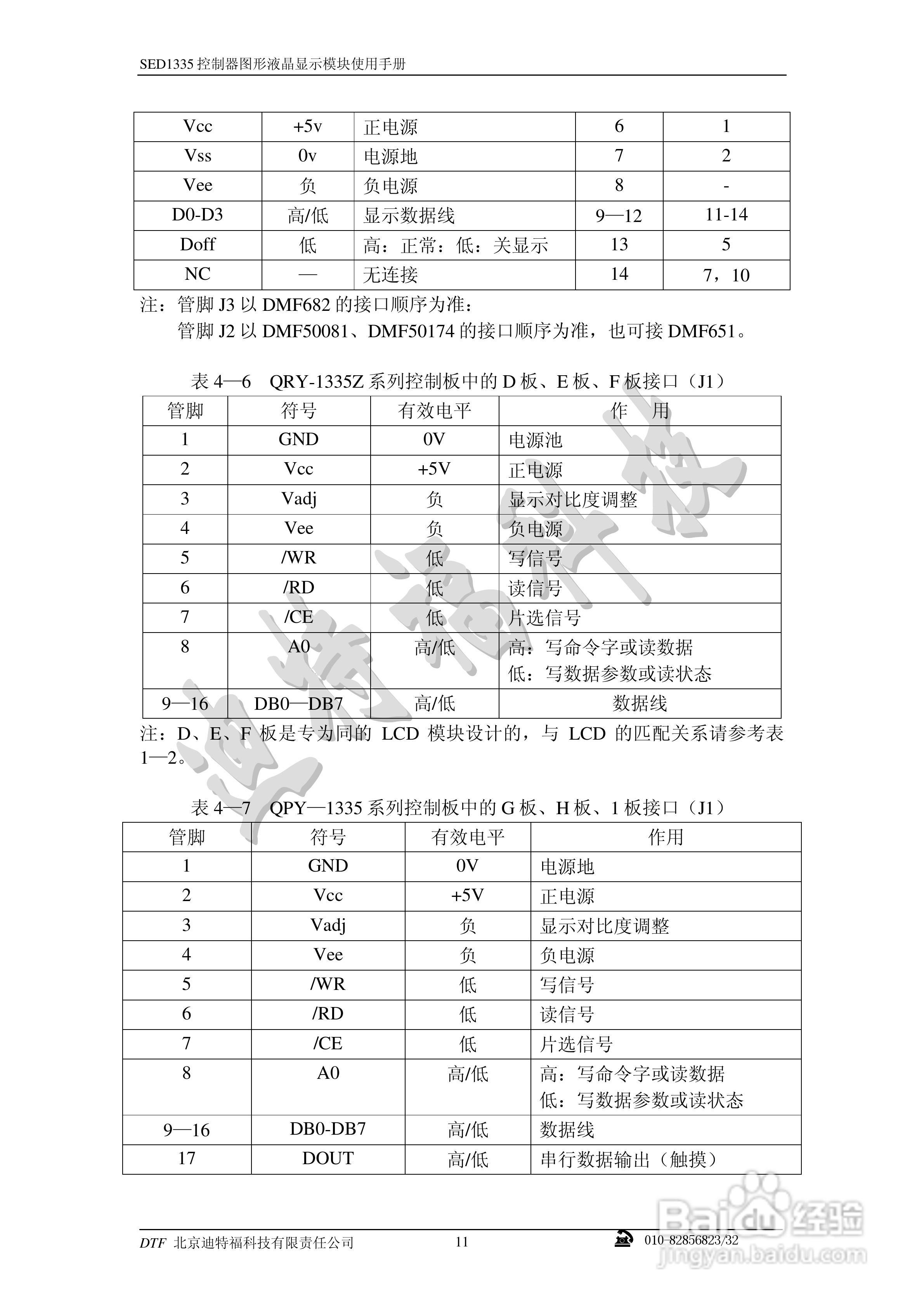 迪特福科技S1D13335点阵图形式控制器使用手册:[2]