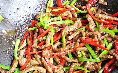 煸牛肉肉丝的做法