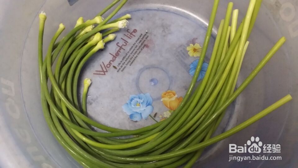 蒜台炒腊肉做法