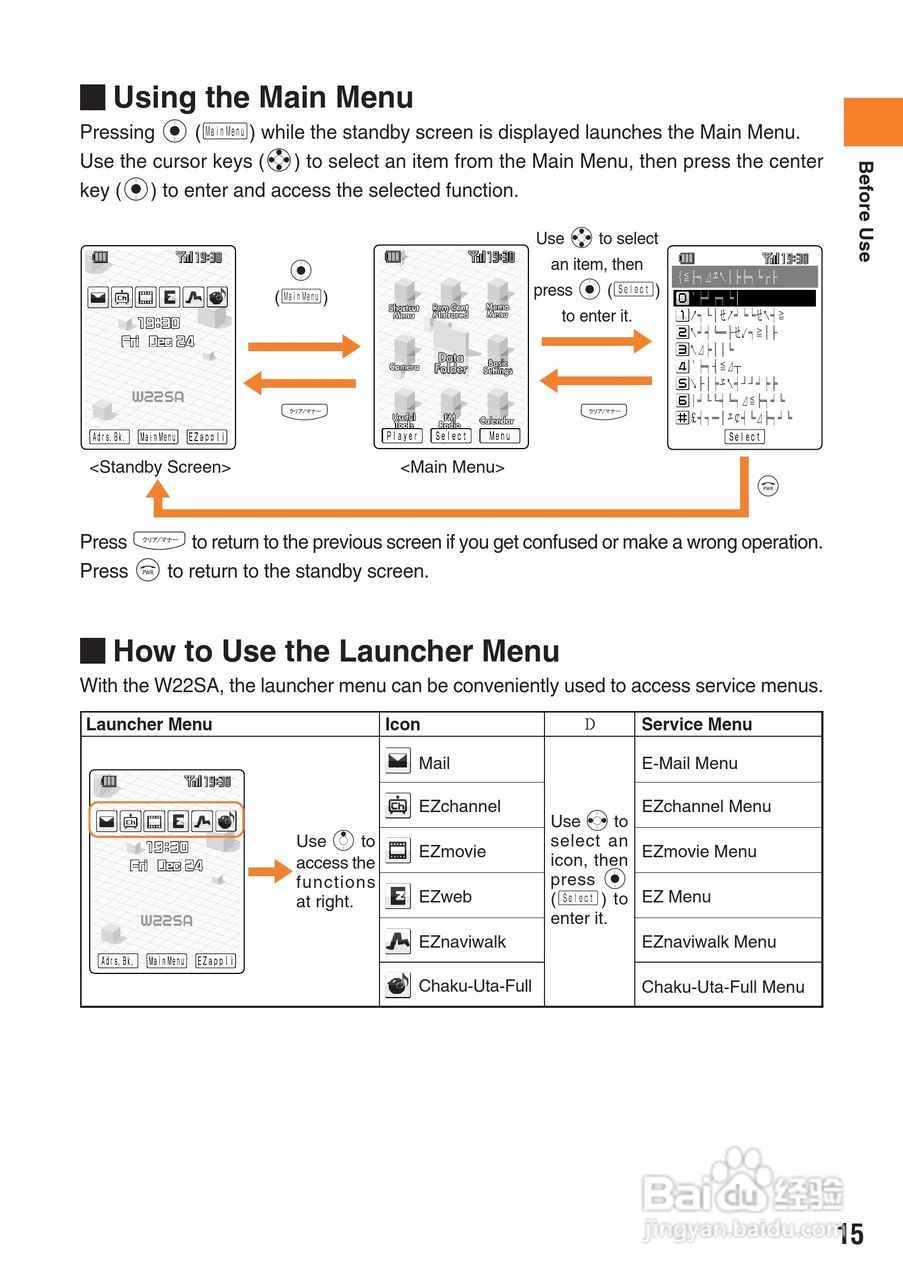 三洋W22SA手机使用说明书:[2]