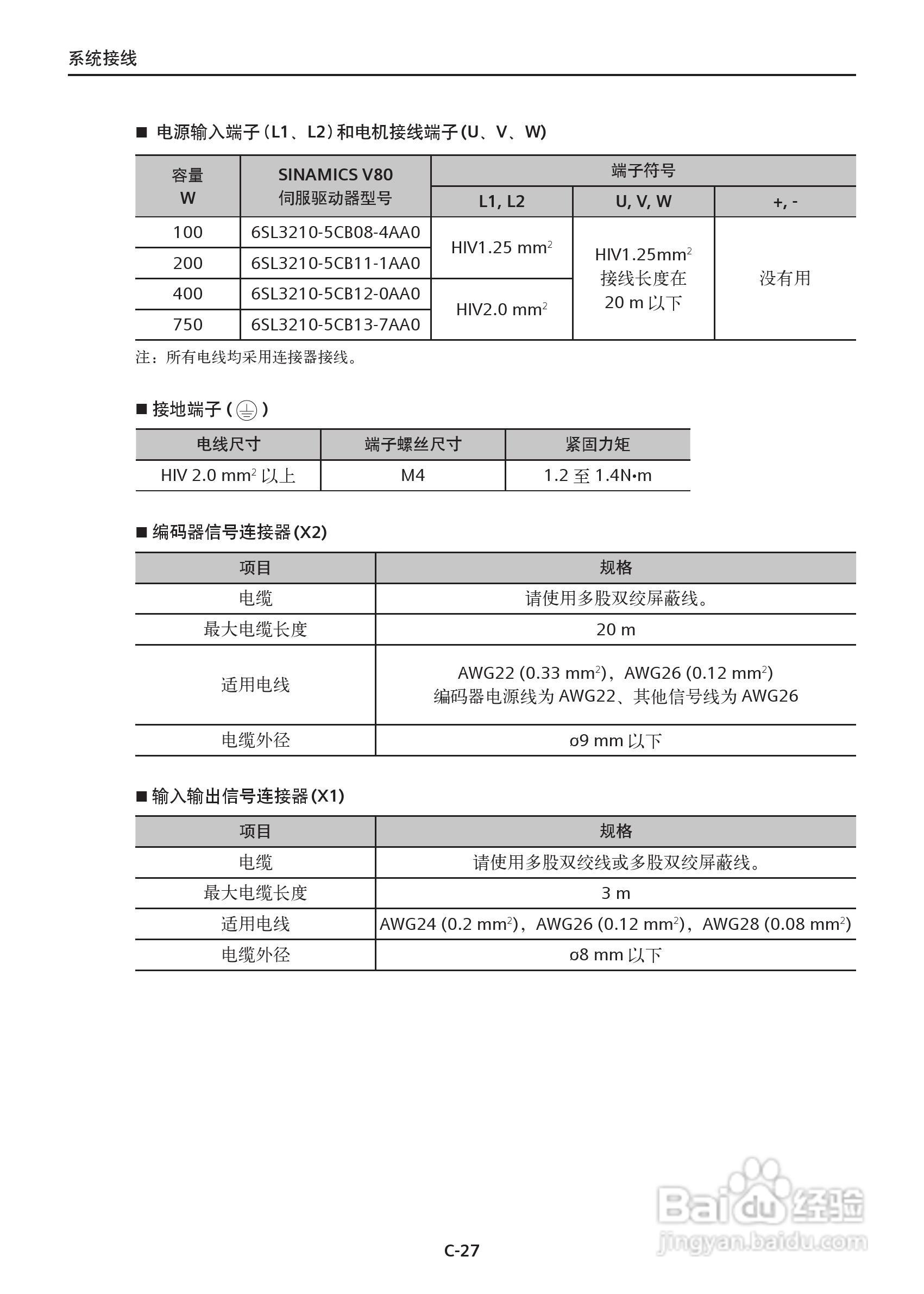 西门子 SINAMICS V80司小型伺服驱动器操作手册:[3]