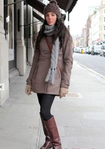 4款毛呢外套+帽子温暖搭