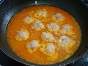 番茄虾滑下饭菜