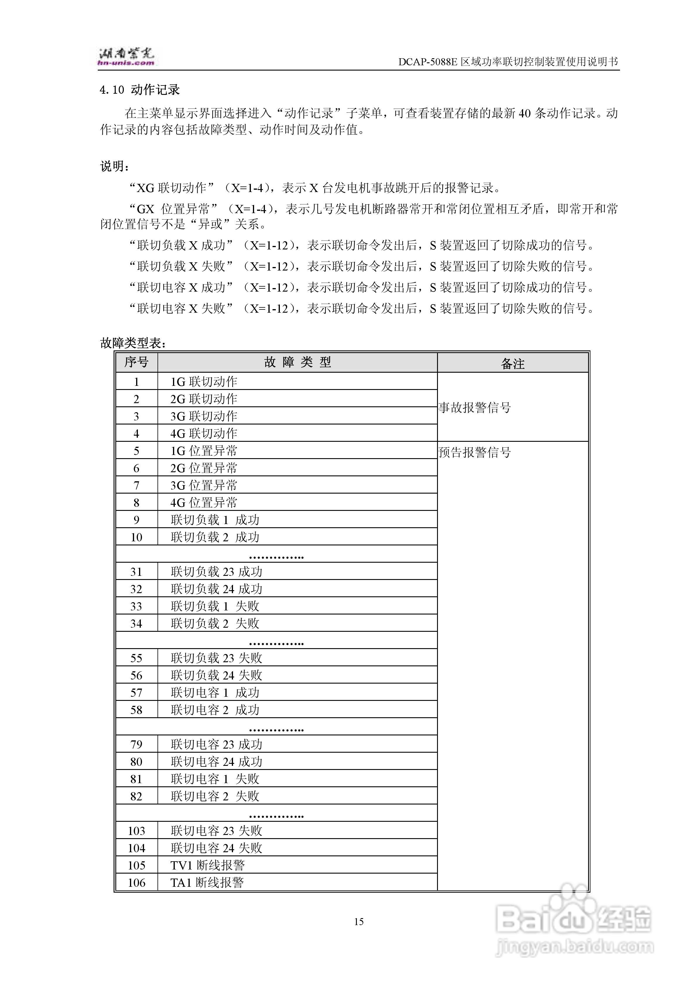 紫光DCAP-5088E区域功率联切控制装置使用说明书:[2]