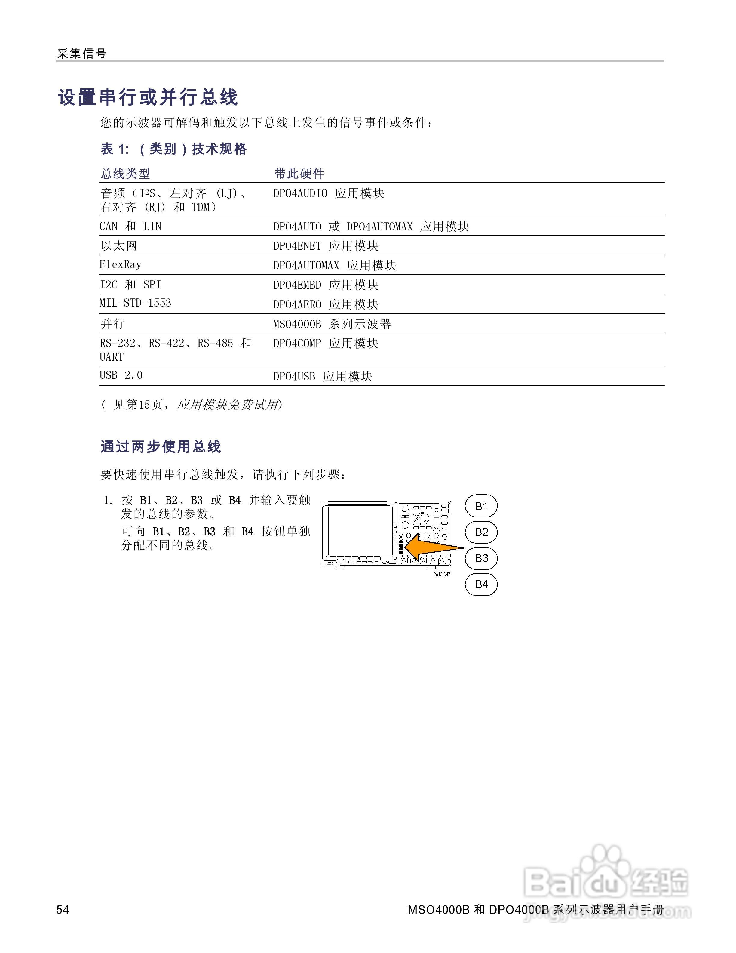 泰克DPO4034B数字荧光示波器用户手册:[8]