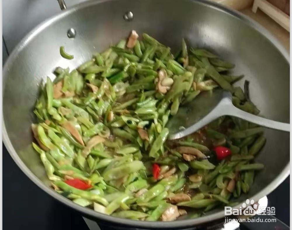 家常辣炒四季豆