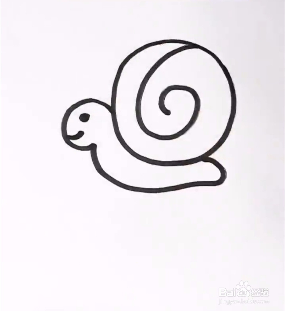 小蜗牛怎么简笔画 简笔画小蜗牛教学