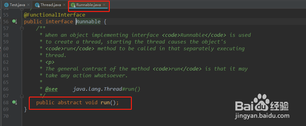 Java基础 18.2.2 实现线程的方法Runnable接口