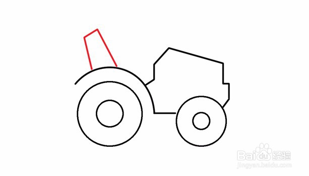 简笔画--拖拉机机头怎么画
