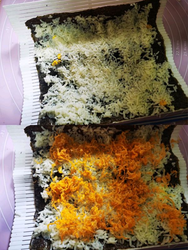 花生酱肉松寿司卷