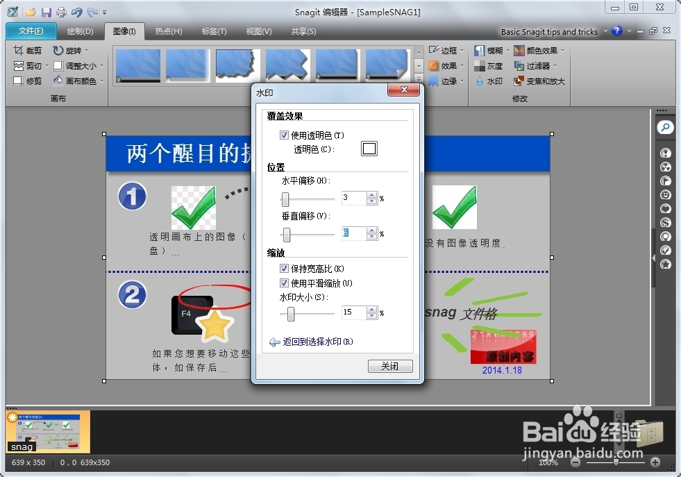 snagit11教程篇：[3]图片添加水印
