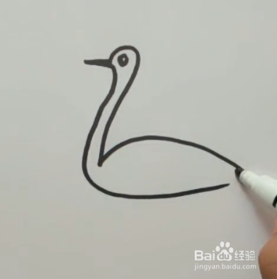 怎样简笔画仙鹤