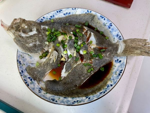 清蒸葱油多宝鱼