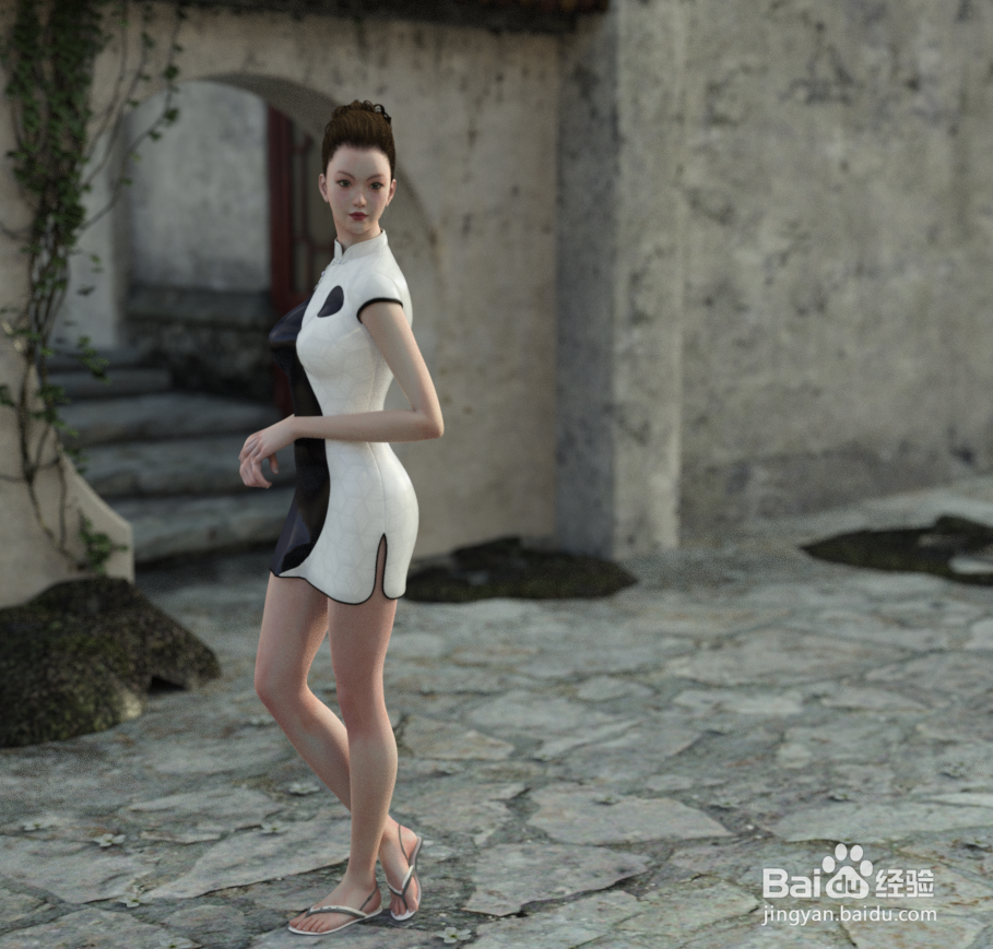 daz studio渲染的背景虚化