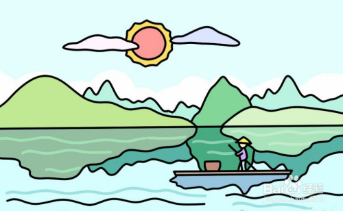 新手山水画教程